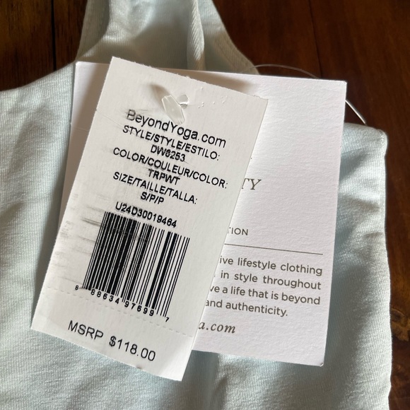 Beyond yoga charmed mini dress size small light blue pockets - Picture 7 of 9